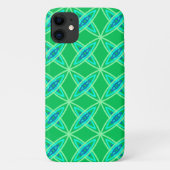 Middenmidden moderne atoomprinter - Jade Green Case-Mate iPhone Case (Achterkant)