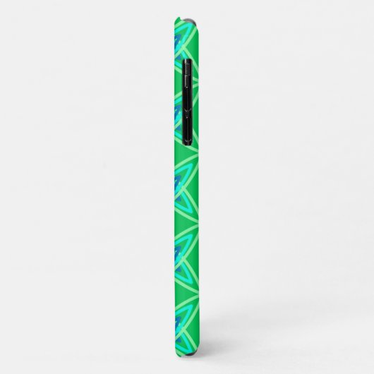 Middenmidden moderne atoomprinter - Jade Green Case-Mate iPhone Case (Achterkant/links)