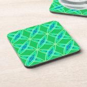 Middenmidden moderne atoomprinter - Jade Green Drankjes Onderzetter (Linkerzijde)