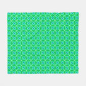 Middenmidden moderne atoomprinter - Jade Green Fleece Deken (Voorkant (Horizontaal))