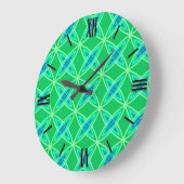 Middenmidden moderne atoomprinter - Jade Green Grote Klok (Hoek)