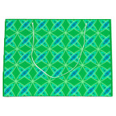 Middenmidden moderne atoomprinter - Jade Green Large Cadeautasje (Voorkant)