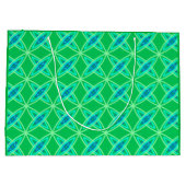 Middenmidden moderne atoomprinter - Jade Green Large Cadeautasje (Achterkant)