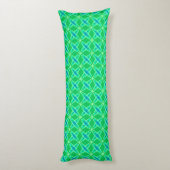 Middenmidden moderne atoomprinter - Jade Green Lichaamskussen (Achterkant (Verticaal))