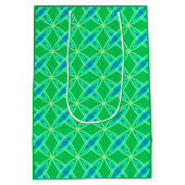 Middenmidden moderne atoomprinter - Jade Green Medium Cadeauzakje (Achterkant)