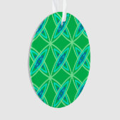 Middenmidden moderne atoomprinter - Jade Green Ornament (voorkant)