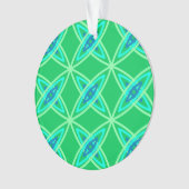 Middenmidden moderne atoomprinter - Jade Green Ornament (voorkant)