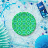 Middenmidden moderne atoomprinter - Jade Green Papieren Bordje (Feest)