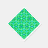 Middenmidden moderne atoomprinter - Jade Green Servetten (Hoek)
