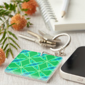 Middenmidden moderne atoomprinter - Jade Green Sleutelhanger (Voorkant Rechts)