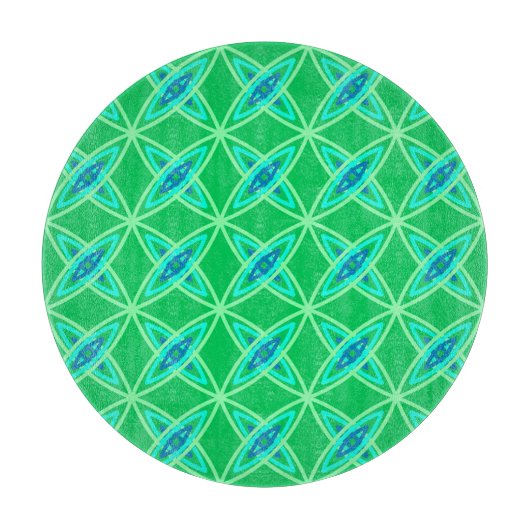 Middenmidden moderne atoomprinter - Jade Green Snijplank (Voorkant)