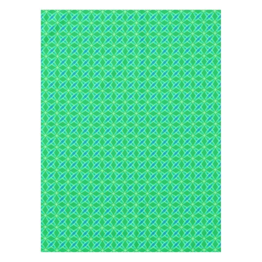 Middenmidden moderne atoomprinter - Jade Green Tafelkleed (Voorkant)
