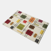 Middenmidden moderne geometrisch 1 deurmat (Schuin)