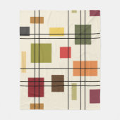 Middenmidden moderne geometrisch 1 fleece deken (Voorkant)