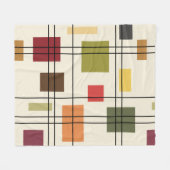 Middenmidden moderne geometrisch 1 fleece deken (Voorkant (Horizontaal))