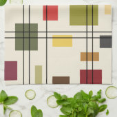 Middenmidden moderne geometrisch 1 theedoek (Gevouwen)