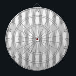 Middenmidden moderne grijze argyle-kunstraad dartbord<br><div class="desc">Deze Mid Century Modern Gray Argyle Dart Board (klein lettertype) heeft een duif grijze achtergrond en een patroon van modderige, doorschijnende, donkergrijze diamanten die grotere, witte diamanten overdekken met grijze kleurige, ruimtespecken. Deze minimalistische geïnspireerde, gedeconstrueerde argyle is een simplistische terugval van het grotere atoomtijdperk dan het leven dat het decoratieve...</div>