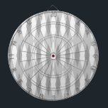 Middenmidden moderne grijze argyle-kunstraad dartbord<br><div class="desc">Deze Mid Century Modern Gray Argyle Dart Board (klein lettertype) heeft een duif grijze achtergrond en een patroon van modderige, doorschijnende, donkergrijze diamanten die grotere, witte diamanten overdekken met grijze kleurige, ruimtespecken. Deze minimalistische geïnspireerde, gedeconstrueerde argyle is een simplistische terugval van het grotere atoomtijdperk dan het leven dat het decoratieve...</div>