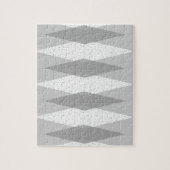 Middenmidden moderne grijze argyle Puzzle Legpuzzel (Verticaal)
