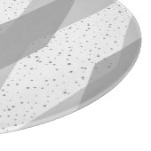 Middenmidden moderne grijze argyle-snijraad snijplank (Hoek)