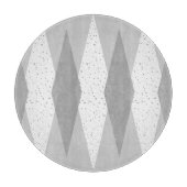 Middenmidden moderne grijze argyle-snijraad snijplank (Voorkant)