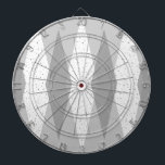 Middenmidden moderne grijze argyle-wrijvingsraad dartbord<br><div class="desc">Deze Mid Century Modern Gray Argyle Dart Board heeft een duif grijze achtergrond en een patroon van modderige, doorschijnende, donkergrijze diamanten die grotere, witte diamanten overdekken met grijze kleurige, ruimtespecken. Deze minimalistische geïnspireerde, gedeconstrueerde argyle is een simplistische terugval van het grotere atoomtijdperk dan het leven dat het decoratieve landschap van...</div>
