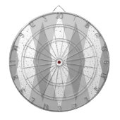 Middenmidden moderne grijze argyle-wrijvingsraad dartbord (Voorkant)