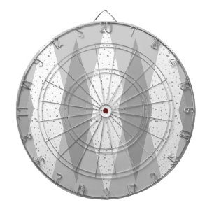 Middenmidden moderne grijze argyle-wrijvingsraad dartbord