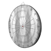 Middenmidden moderne grijze argyle-wrijvingsraad dartbord (Voorkant Rechts)