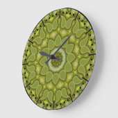 Middenmidden moderne olijfgroene boho Paisley Grote Klok (Hoek)