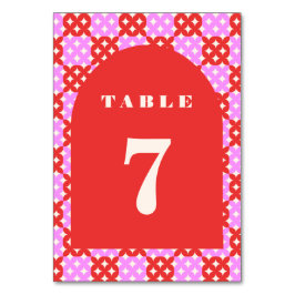 Middenmidden moderne Retro rororoze Tabel 7 Kaart