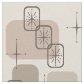 Middenmidden moderne Spoetnik Taupe Stof (Close Up)