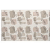 Middenmidden moderne Spoetnik Taupe Stof (Fat Quarter)