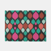 Middenmidden moderne zwarte geometrische bath mat (Voorkant)