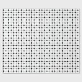 Middenmidden - zwart wit geometrisch patroon cadeaupapier (Vlak)