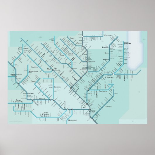 MiddenMississippi 20 x 30 inch Poster (Voorkant)