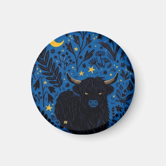 Middennacht Moo-sleutelhanger Magneet (Voorkant)