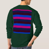 Middennacht neon strepen t-shirt (Achterkant)