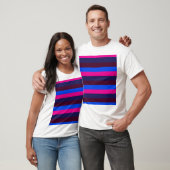 Middennacht neon strepen t-shirt (Unisex)