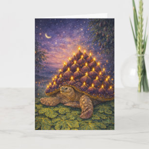 Middennacht Sulcata Landschildpad Vijg verjaardags Kaart