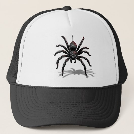 Middennacht Wever (Spin en Web) Thema Hoed Trucker Pet (Voorkant)