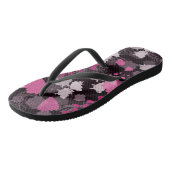 Middennachtbloemen Teenslippers (Schuin)