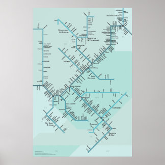 Middenohio, 30 x 20 inch poster