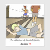 Middenschool - aangepaste Sticker snijden (Vel)