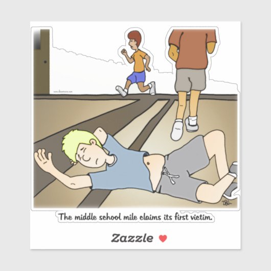 Middenschool - aangepaste Sticker snijden (Vel)