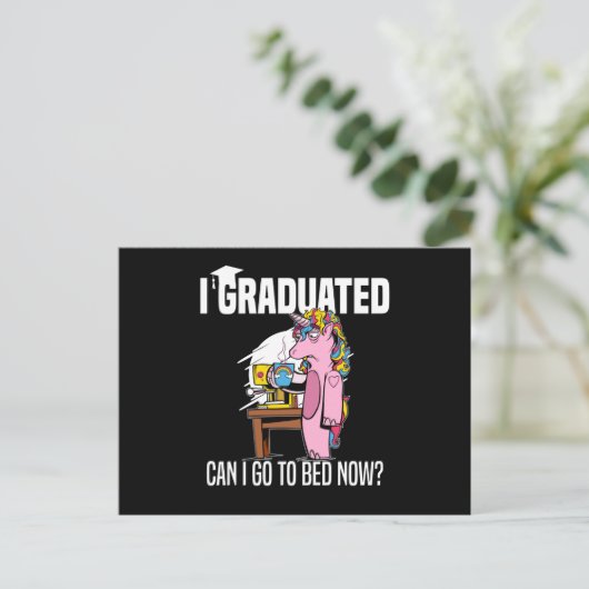 Middenschool Afstuderen Diploma middelbare school Briefkaart (Staand voorkant)