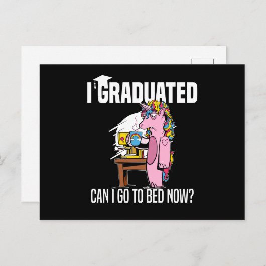 Middenschool Afstuderen Diploma middelbare school Briefkaart (Voorkant / Achterkant)