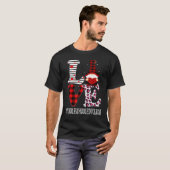 Middenschool Educator Love Leopard Appreciation V T-shirt (Voorkant volledig)