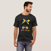 Middenschool leraar boodschapper Bun Groovy eerste T-shirt (Voorkant volledig)