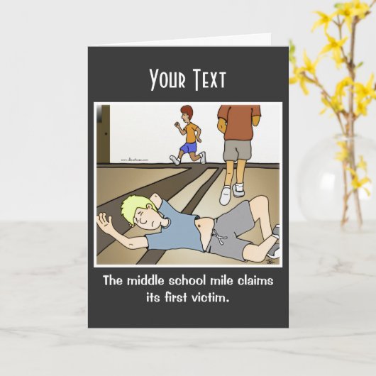 Middenschool Wenskaart Kaart (Gele Bloem)